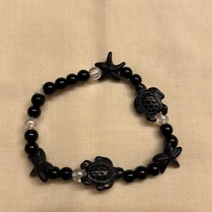 Boho black bracelet